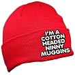 Elf Cotton Headed Ninny Muggins Red Beanie Hat
